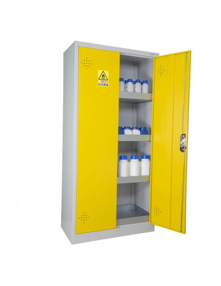 armoire-produits-chimique_Armoire De Sécurité Haute 2 Portes Jaunes - AZ300_thumbnail_3