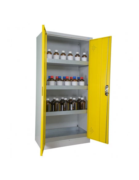 armoire-produits-chimique_Armoire De Sécurité Haute 2 Portes Jaunes - AZ300_thumbnail_5