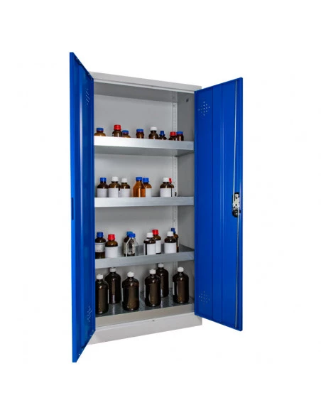 armoire-produits-chimique_Armoire De Sécurité Haute 2 Portes Bleues - AZ300B_thumbnail_1