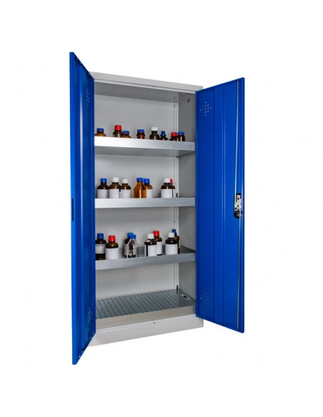 armoire-produits-chimique_Armoire De Sécurité Haute 2 Portes Bleues - AZ300B_thumbnail_2