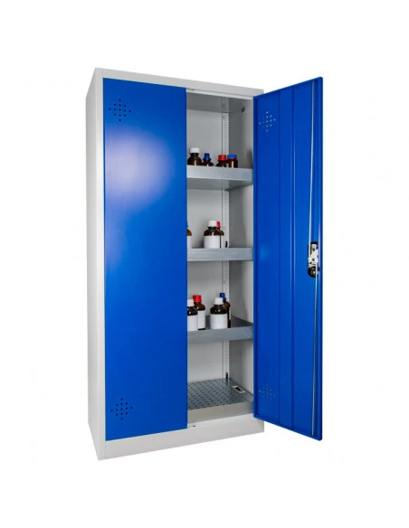 armoire-produits-chimique_Armoire De Sécurité Haute 2 Portes Bleues - AZ300B_thumbnail_4