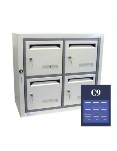 boites-aux-lettres-interieures-Boite Aux Lettres Gamma 11 Module C9 Ouverture Ptt-1