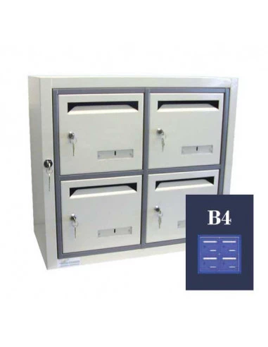 boites-aux-lettres-interieures-Boite Aux Lettres Gamma 31 Module B4 Ouverture Ptt-1