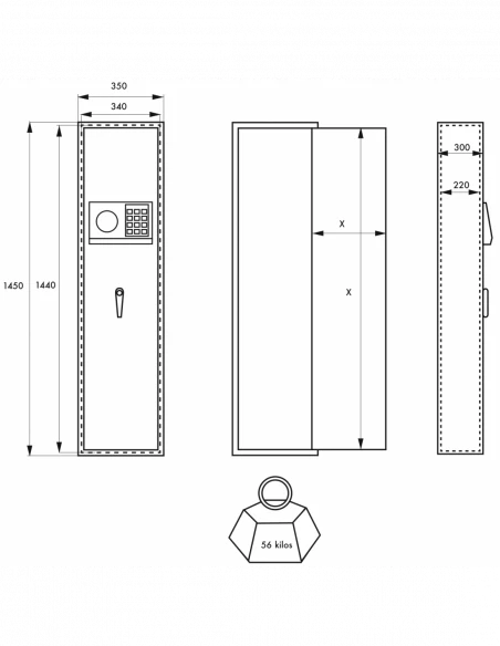 armoire-1-9-fusils_Armoire À Fusils Thirard Cardiff 4 Pênes Serrure Électronique_thumbnail_2