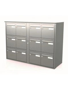 Boîte aux lettres collective Exterieur Leabox Sur Pieds A Sceller 4x3