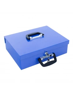 Caisse À Monnaie Rottner Bern Bleu Serrure À Clé