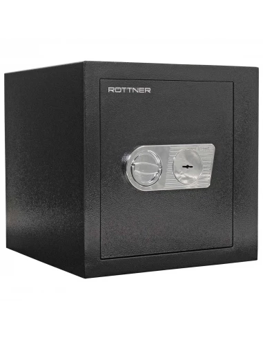 coffre-certifie-pour-tabac-Coffre Fort Rottner Monaco 45 Db Noir Serrure À Clé-1