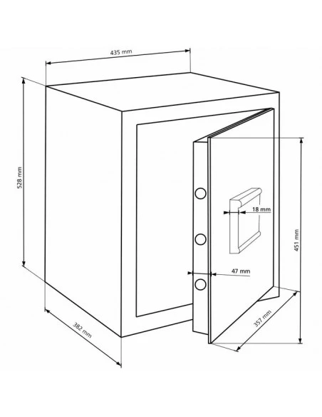 coffre-fort-maison_Coffre Fort De Sécurité Burg Wachter H240E Homesafe Serrure Electronique_thumbnail_7