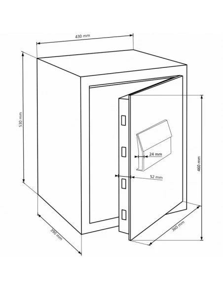 coffre-fort-maison_Coffre Fort De Sécurité Burg Wachter MT 660 K Karat Serrure À Clé_thumbnail_6