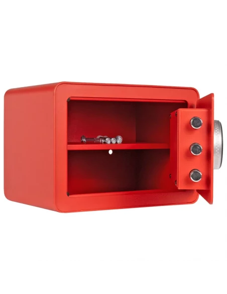 meuble-coffre-fort_Coffre Fort Pour Meuble Rottner Vintage Rouge Serrure Biométrique_thumbnail_2