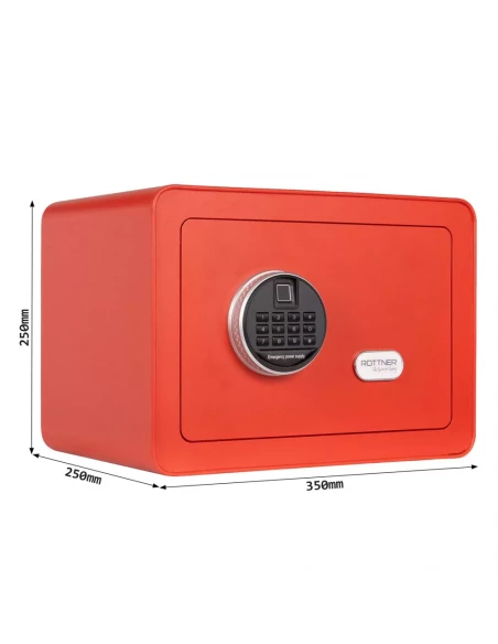 meuble-coffre-fort_Coffre Fort Pour Meuble Rottner Vintage Rouge Serrure Biométrique_thumbnail_4