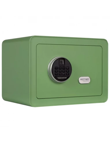 meuble-coffre-fort-Coffre Fort Pour Meuble Rottner Vintage Vert Serrure Biométrique-1