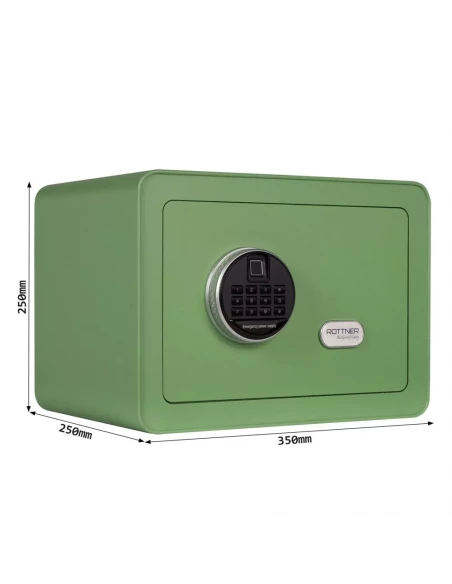 meuble-coffre-fort_Coffre Fort Pour Meuble Rottner Vintage Vert Serrure Biométrique_thumbnail_5