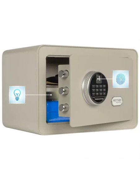 meuble-coffre-fort_Coffre Fort Pour Meuble Rottner Vintage Gris Serrure Biométrique_thumbnail_3