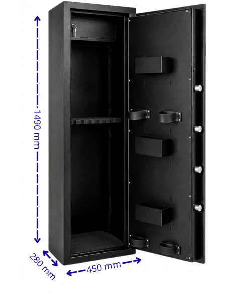 armoire-1-9-fusils_Armoire À Fusils Tresorsafe 10 Armes Serrure À Clés_thumbnail_4