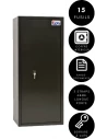 Armoire À Fusils Tresorsafe 15 Armes Serrure À Clés