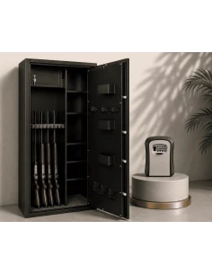 armoire-10-fusils-Pack Armoire 15 Armes TresorSafe + Boîte à Clés