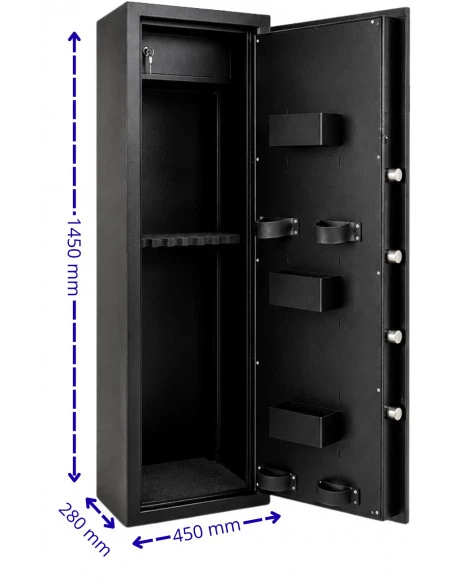 armoire-10-fusils_Pack Sécurité Chasse & Tir : Armoire 10 Armes TresorSafe Serrure électronique + Boîte à Clés KeyBox_thumbnail_7