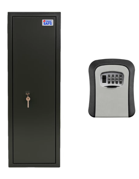 armoire-1-9-fusils_Pack Sécurité Chasse & Tir : Armoire 7 Armes TresorSafe + Boîte à Clés KeyBox_thumbnail_2