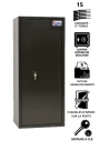 Armoire À Fusils Tresorsafe 15 Armes Serrure À Clés