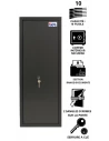 Armoire À Fusils Tresorsafe 10 Armes Serrure À Clés
