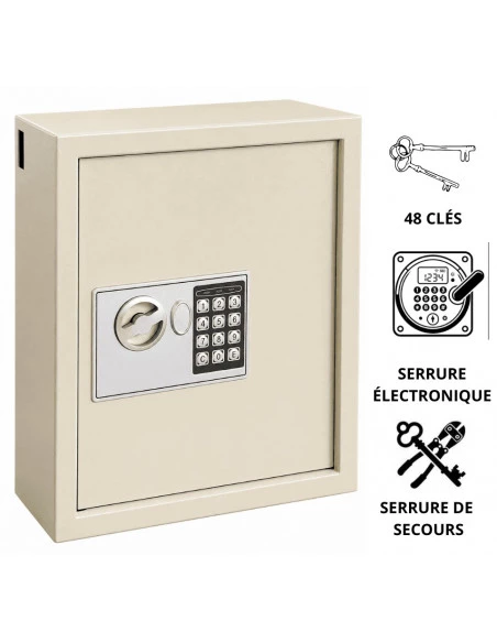 coffre-fort-pour-cle_Coffre À Clés Tresorsafe E48K Avec Fente De Dépôt  Serrure électronique avec clés de secours_thumbnail_1