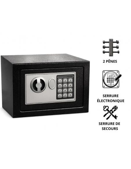 mini-coffre-fort_Coffre Fort Tresorsafe Pour Maison & Bureau T17E Serrure électronique avec clés de secours_thumbnail_1