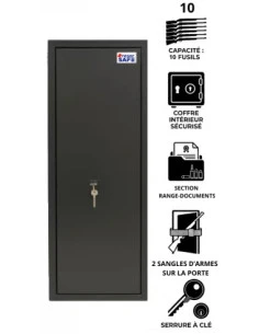 armoire-10-fusils-Votre Pack Sécurité Chasse & Tir : Armoire 10 Armes TresorSafe + Déshumidificateur Réutilisable