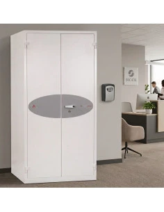 Pack Sérénité & Gestion d'Accès : Armoire Forte Avec Serrure À Clé  Fs1513k + Boîte à Clés AK1B